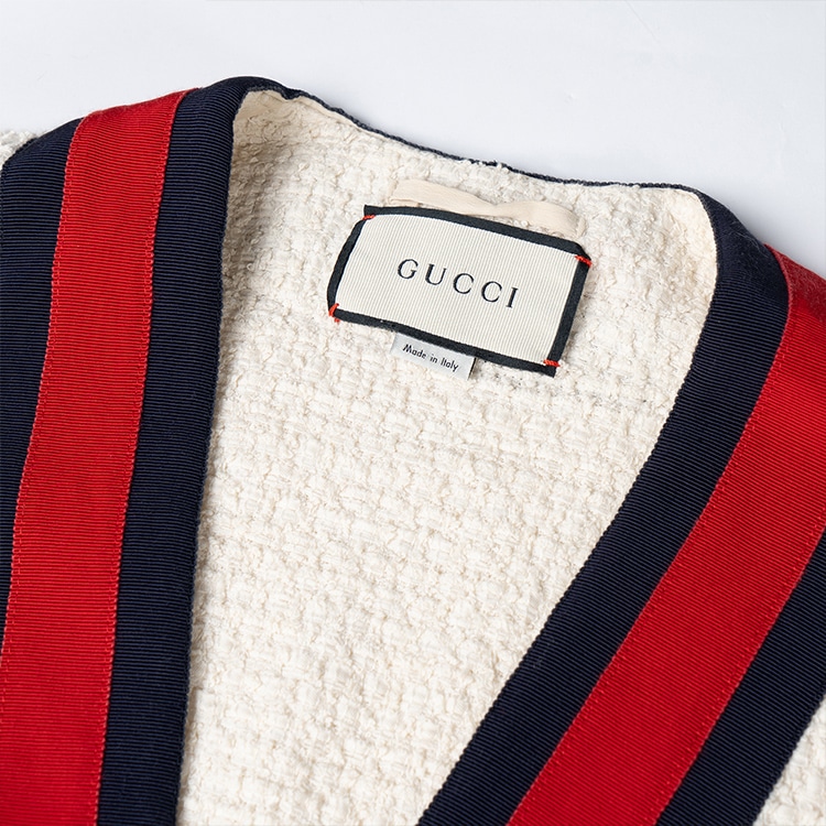 Gucci Tweed Jacket White — фото 5