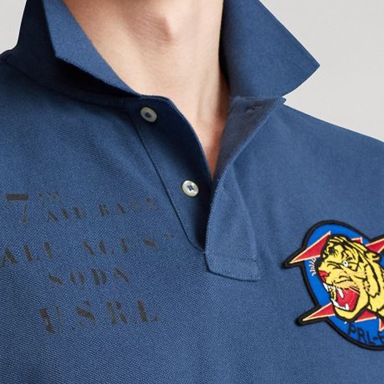 Ralph Lauren Polo Ralph Lauren Tiger Embroidered Polo Navy — фото 5