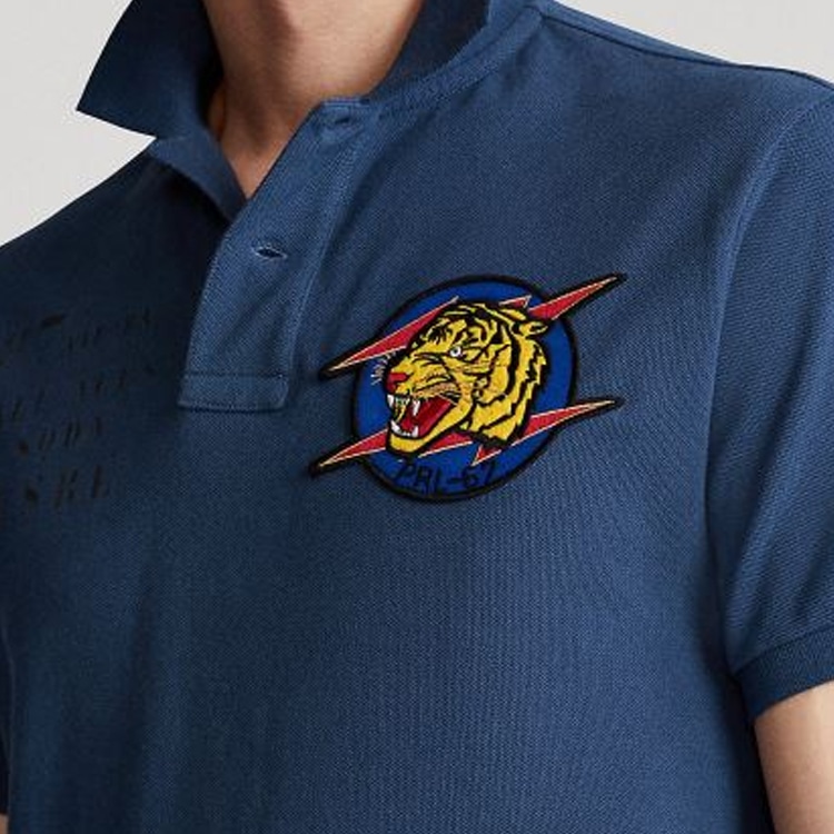 Ralph Lauren Polo Ralph Lauren Tiger Embroidered Polo Navy — фото 3