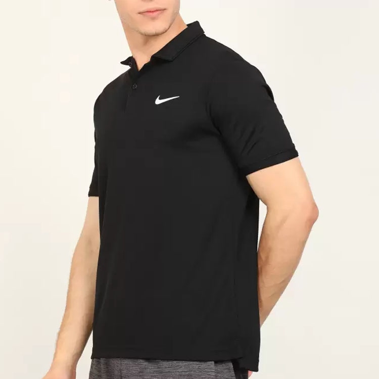 Nike court DRI-FIT Team Polo Black — фото 6