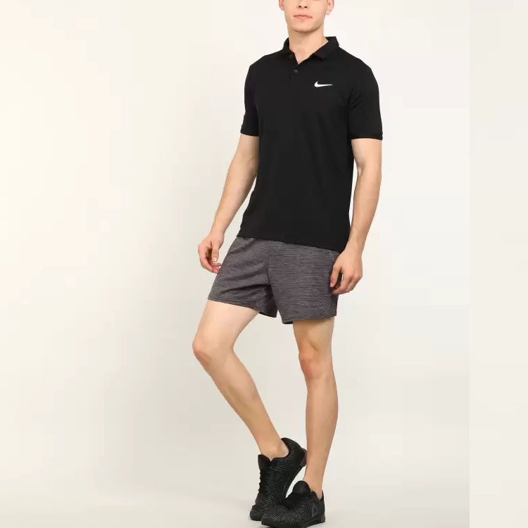 Nike court DRI-FIT Team Polo Black — фото 7