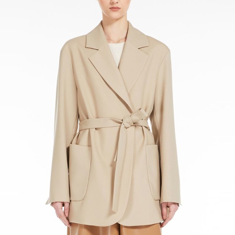 MaxMara WEEKEND MaxMara Lace-Up Jacket Khaki — фото 2