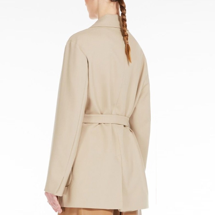 MaxMara WEEKEND MaxMara Lace-Up Jacket Khaki — фото 4
