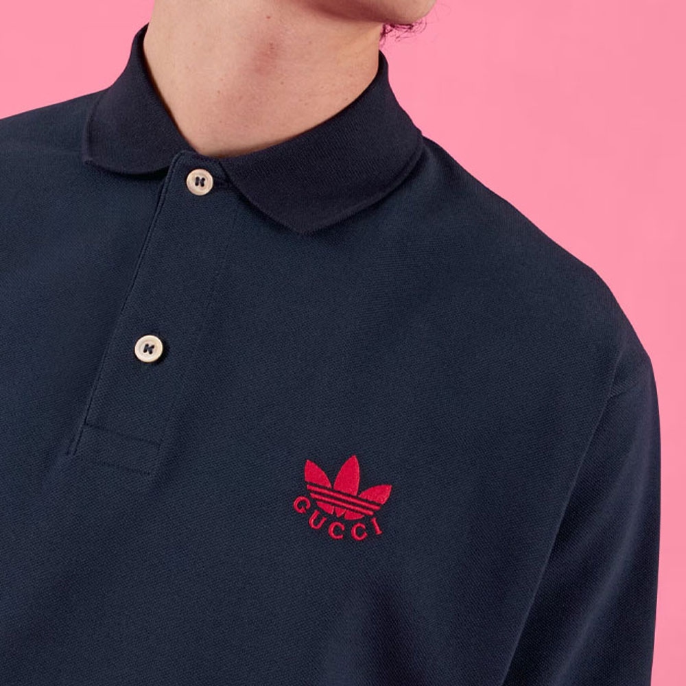 Gucci x adidas Originals Polo Blue — фото 6