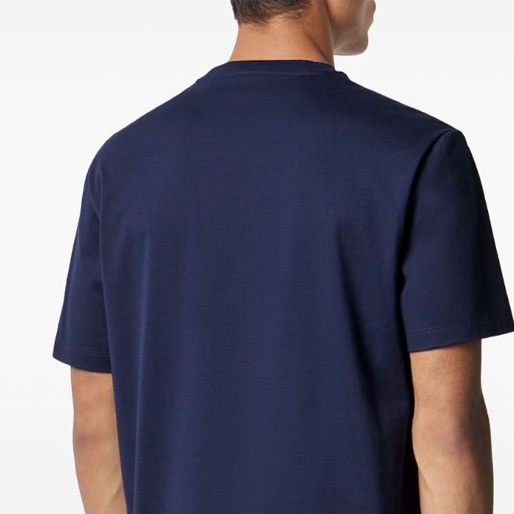 Versace SS24 Logo Print T-Shirt Navy — фото 5