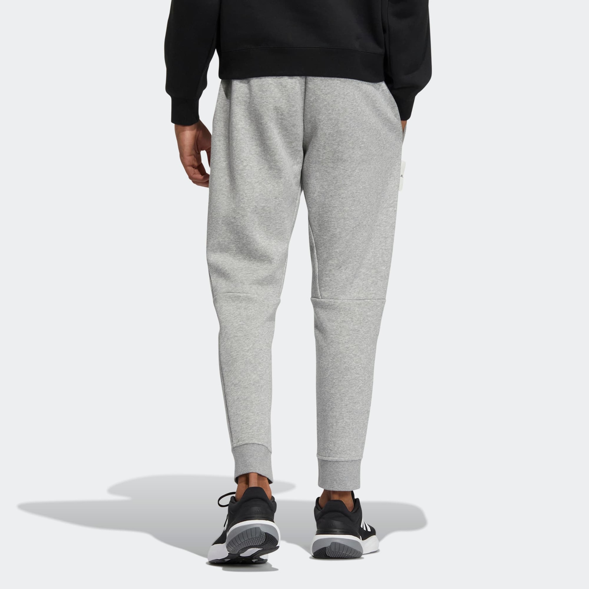 Adidas Label Pants Light Grey — фото 5