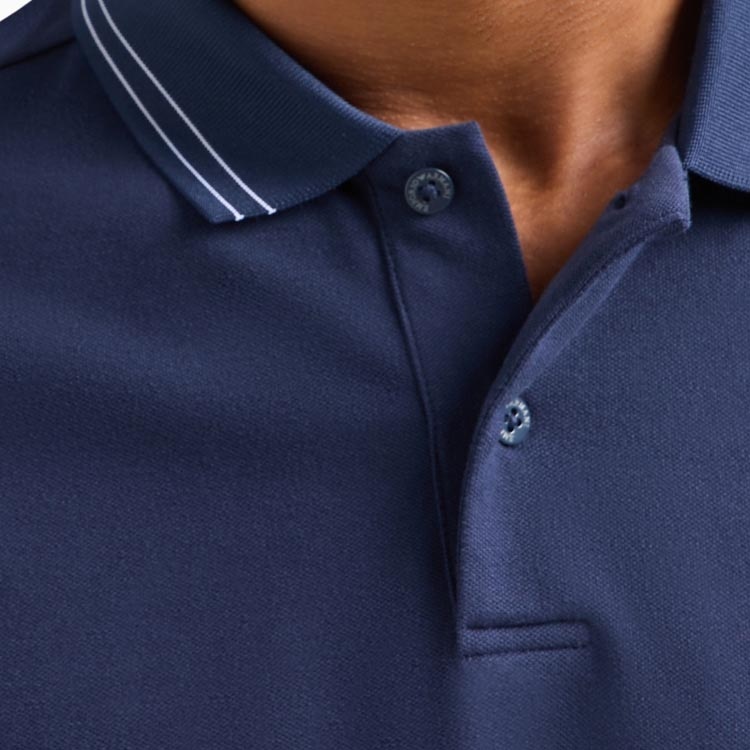 Emporio Armani EA7 SS24 Logo Polo Navy — фото 5