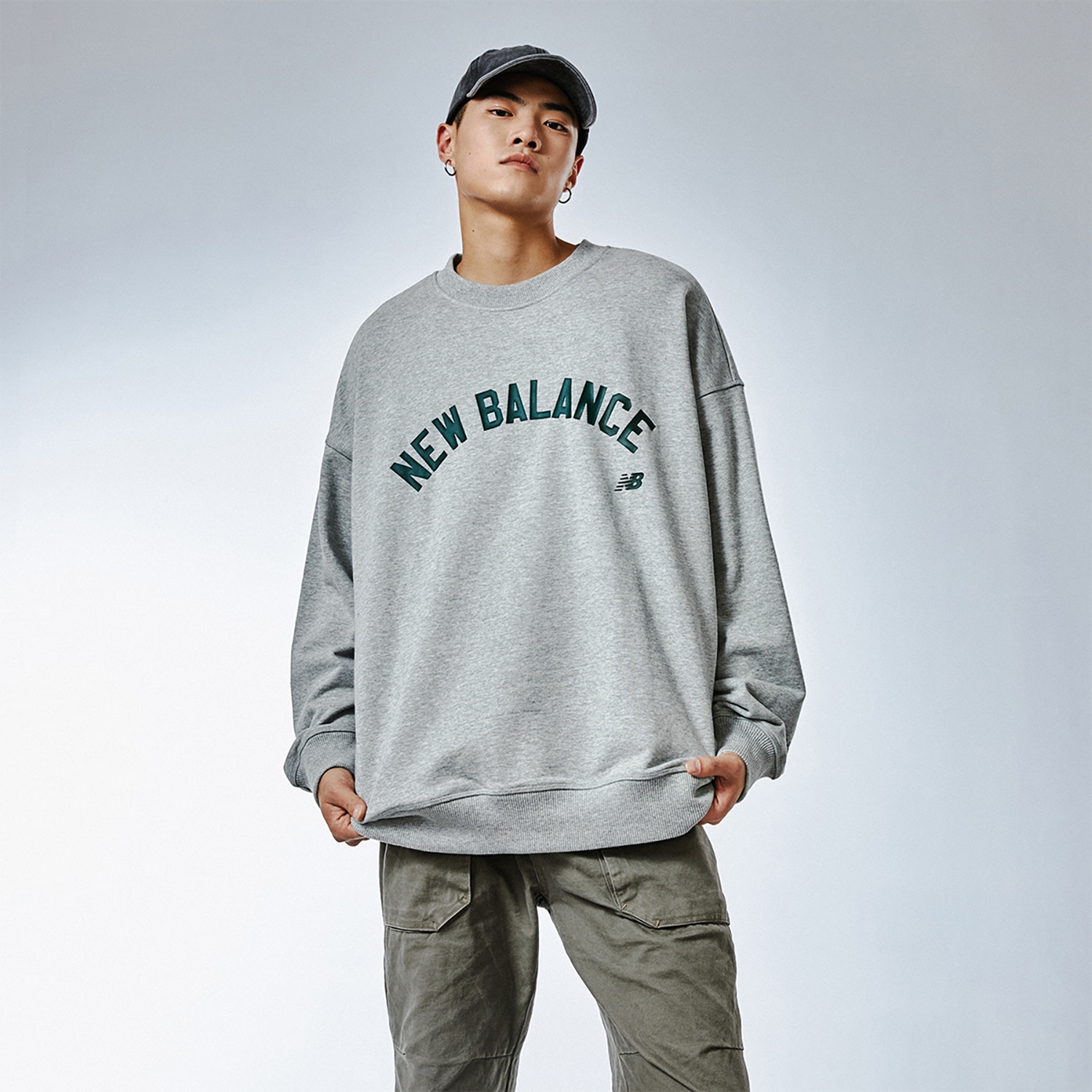New Balance Unisex Crewneck Sweatshirt Grey — фото 6