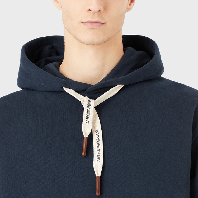 Emporio Armani Hoodie Deep Blue — фото 3
