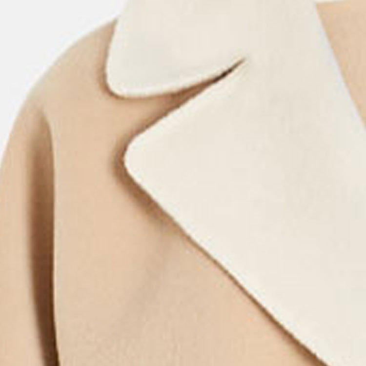 WEEKEND MaxMara MaxMara Logo Tie Double-Faced Coat Beige — фото 5