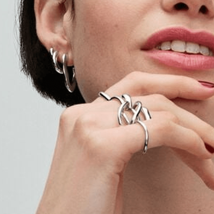 Pandora Earrings Silver — фото 1