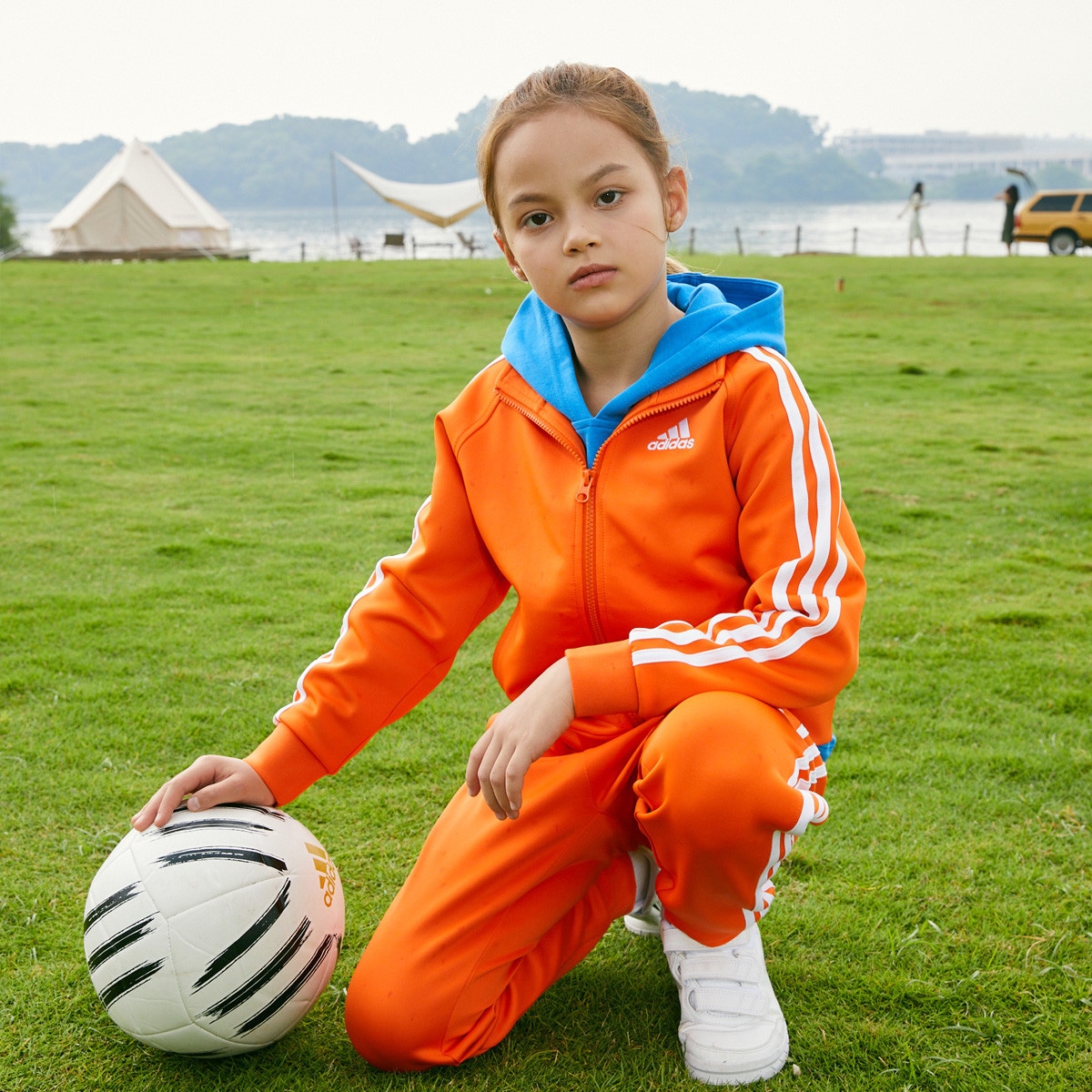 Adidas TAEKWONDO Jacket Kids Orange/White — фото 2