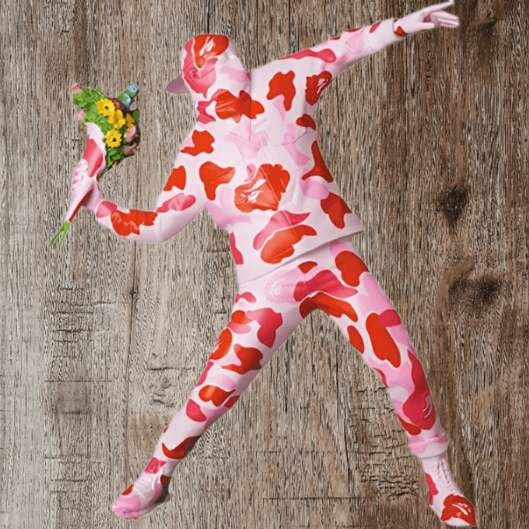 班克西/Banksy Banksy BAPE Flower Bomber — фото 2