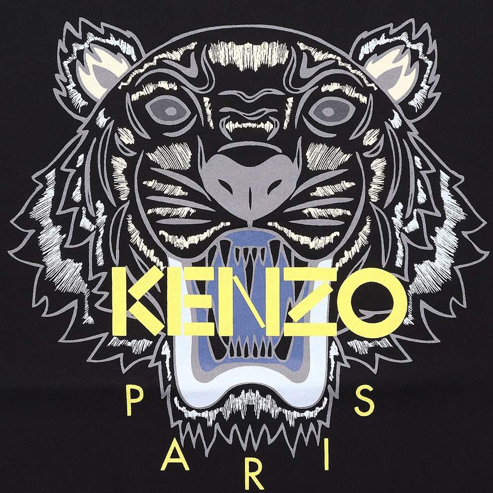 Kenzo Tiger Head Logo T-Shirt Black — фото 7