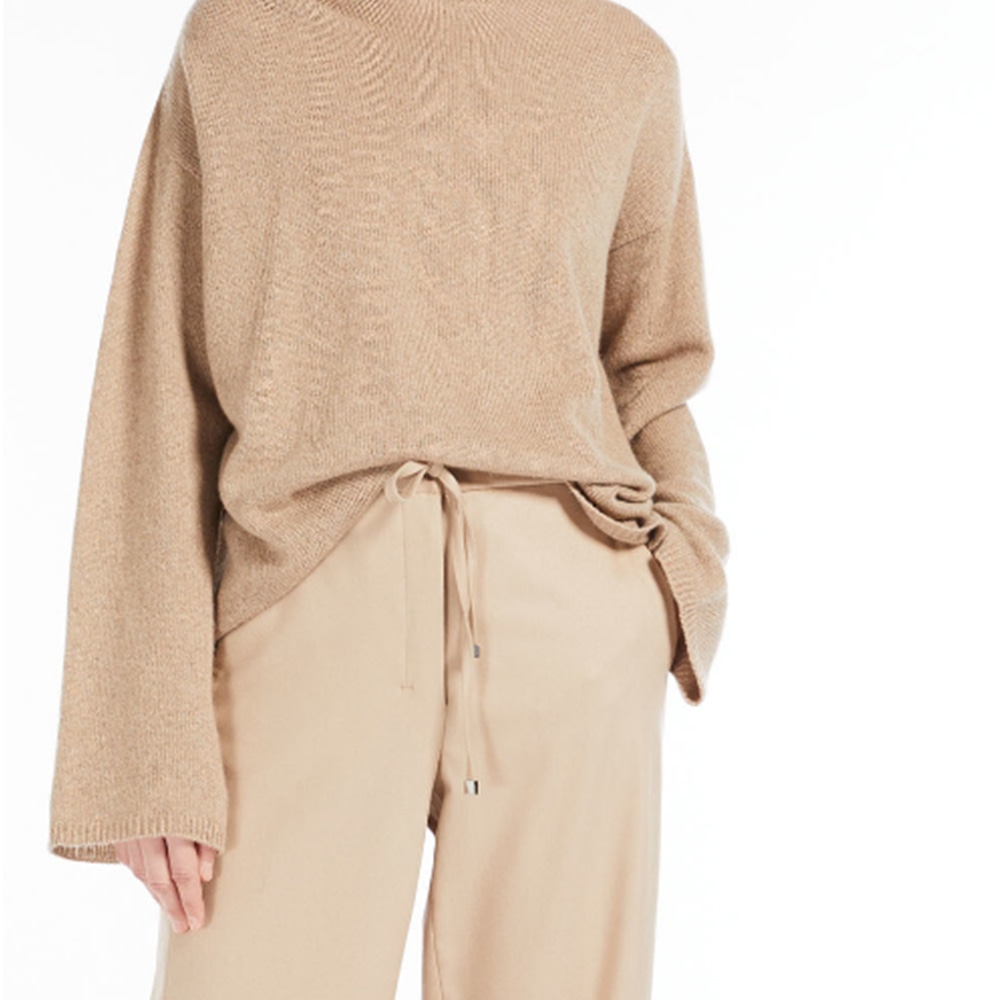 MaxMara MAX MARA Baldo Cashmere Polo-Neck Sweater Honey — фото 2