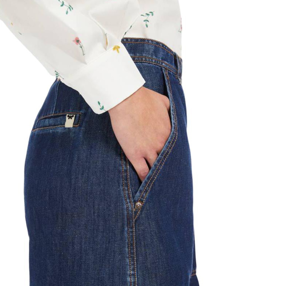 MaxMara WEEKEND MaxMara Elica Cotton And Linen Denim Jeans — фото 4