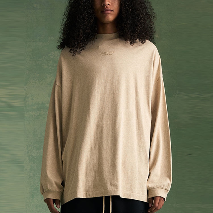 Fear Of God Essentials Ls Tee Gold Heather — фото 2