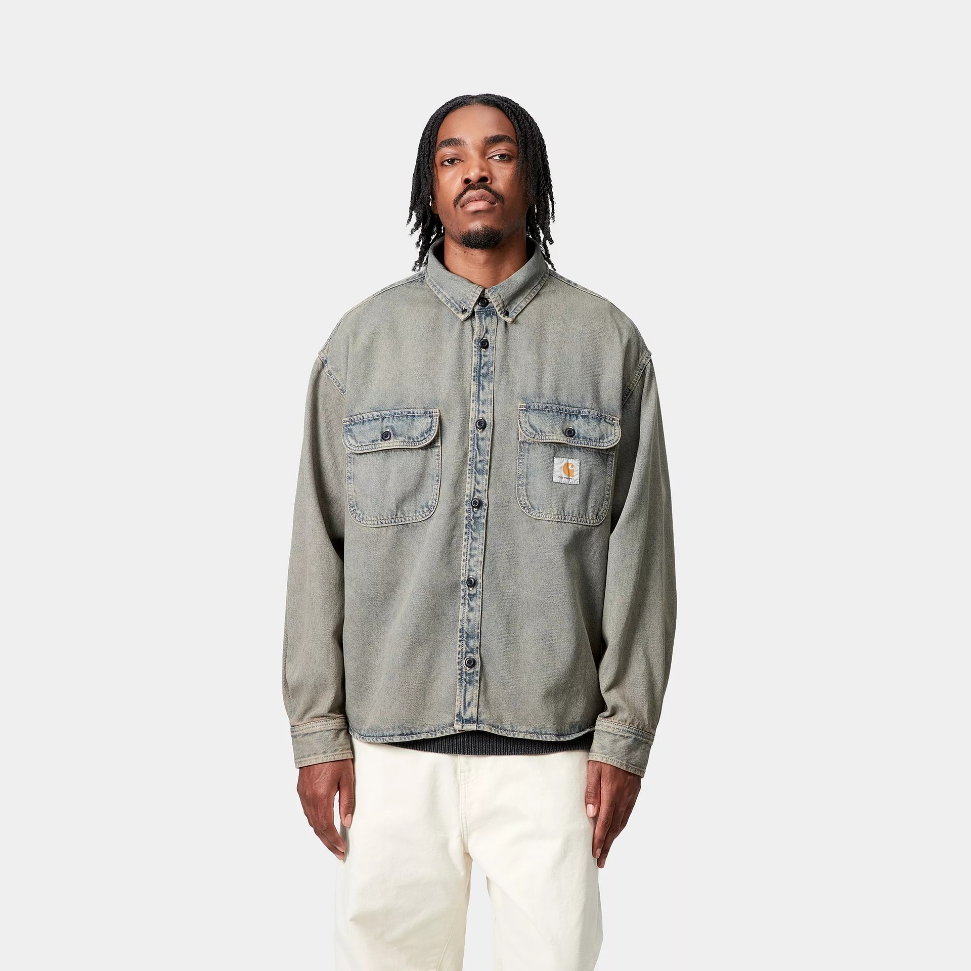Carhartt WIP Square Label Denim Jacket — фото 6