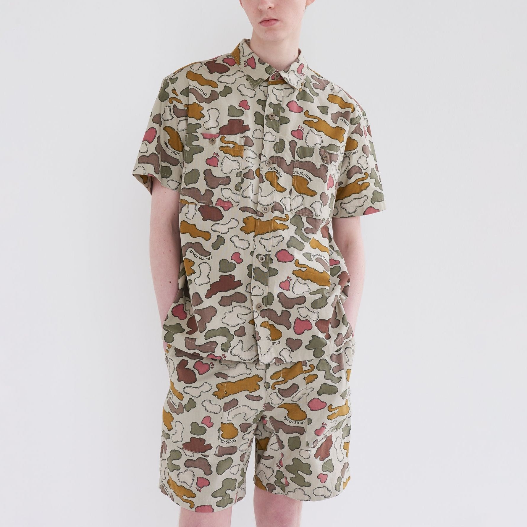 Human Made x KAWS SS24 Camo Shirt — фото 4