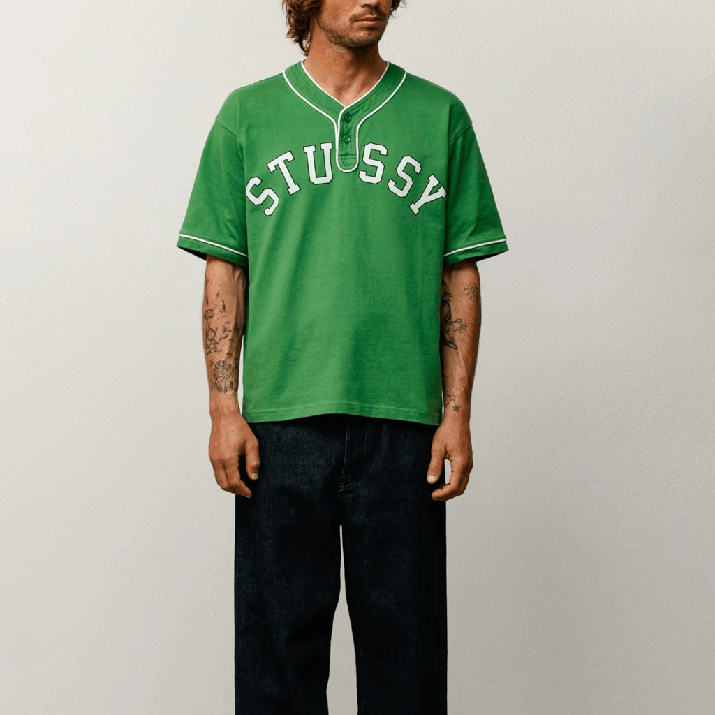 Stussy SS26 ARCH BASEBALL JERSEY — фото 10