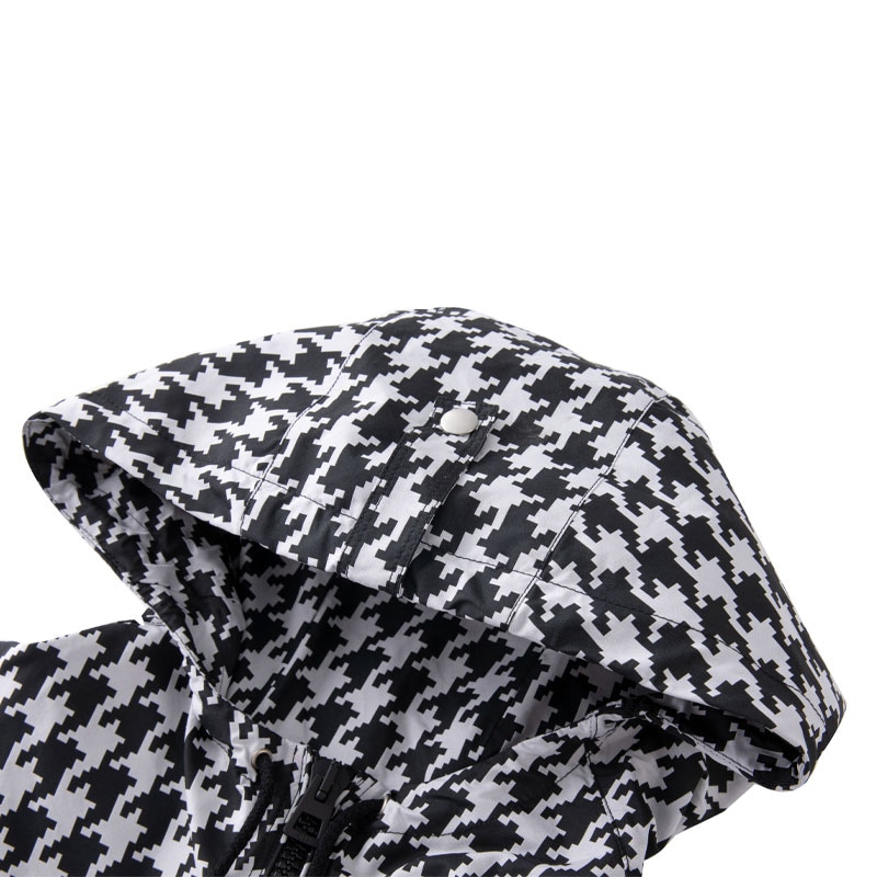Dior FW22 Houndstooth Zip Coat Black — фото 5