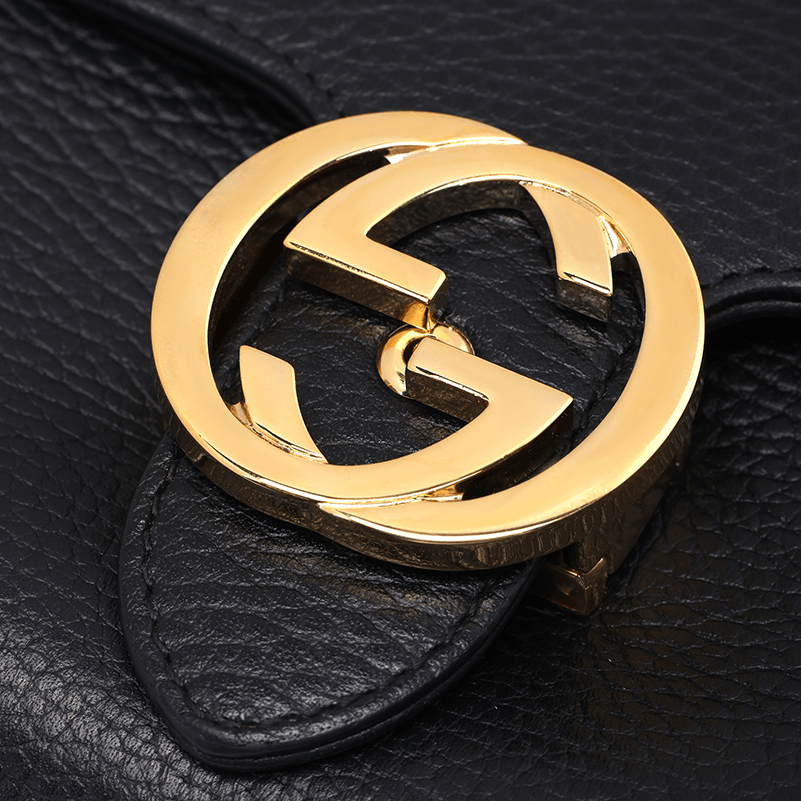 Gucci Mini Black Leather Bag — фото 4