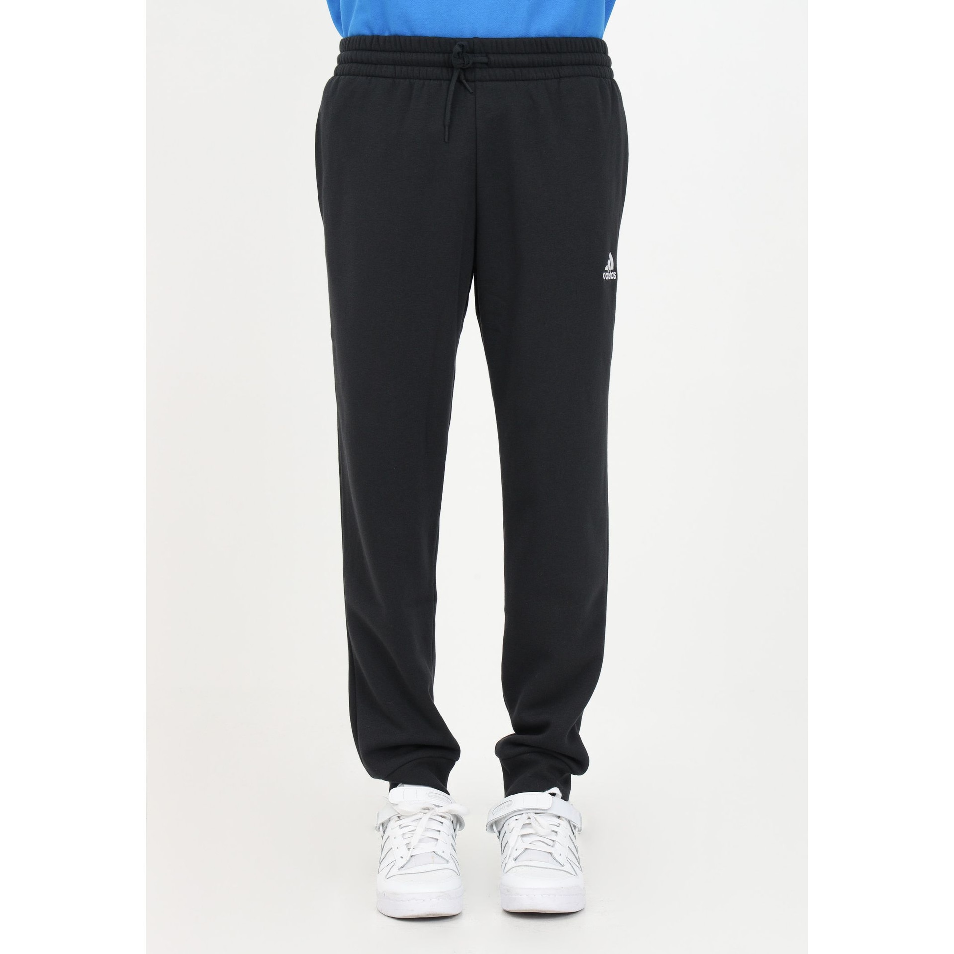 Adidas Essentials Fleece Tapered Cuffed Pants Logo — фото 4
