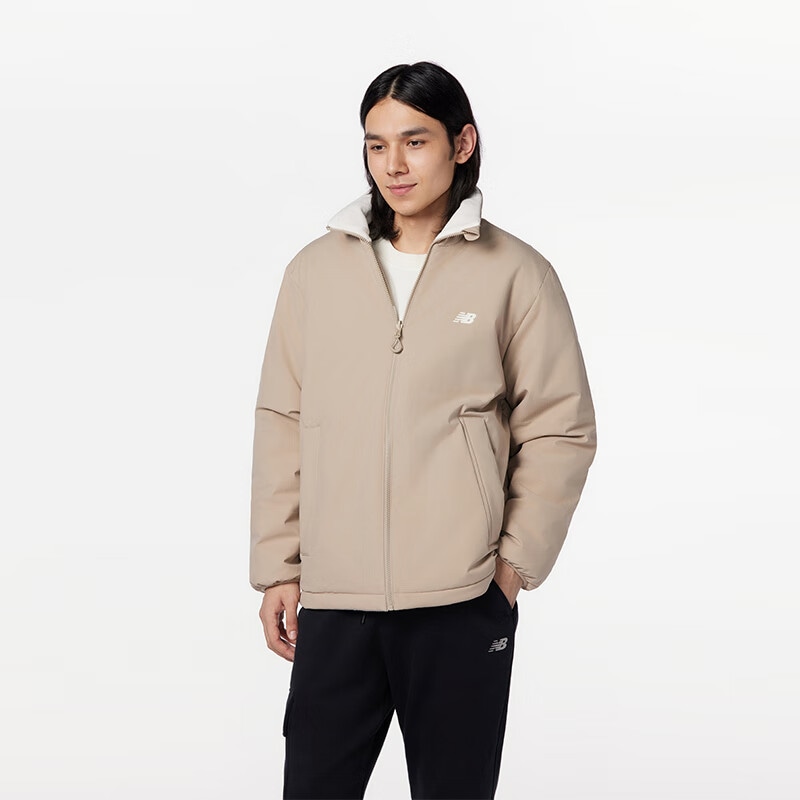 New Balance Reversible Zip-Up Jacket Khaki — фото 4