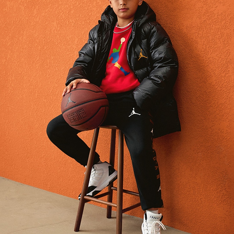 Jordan Kids Logo Puffer Jacket Black — фото 3