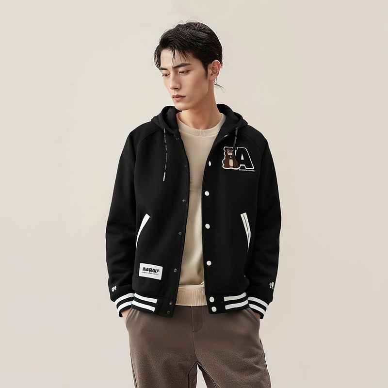 Aape FW24 Black Hoodie Jacket — фото 2