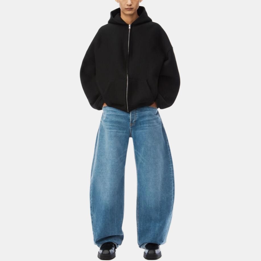 Alexander Wang Fleece Hoodie Black — фото 1