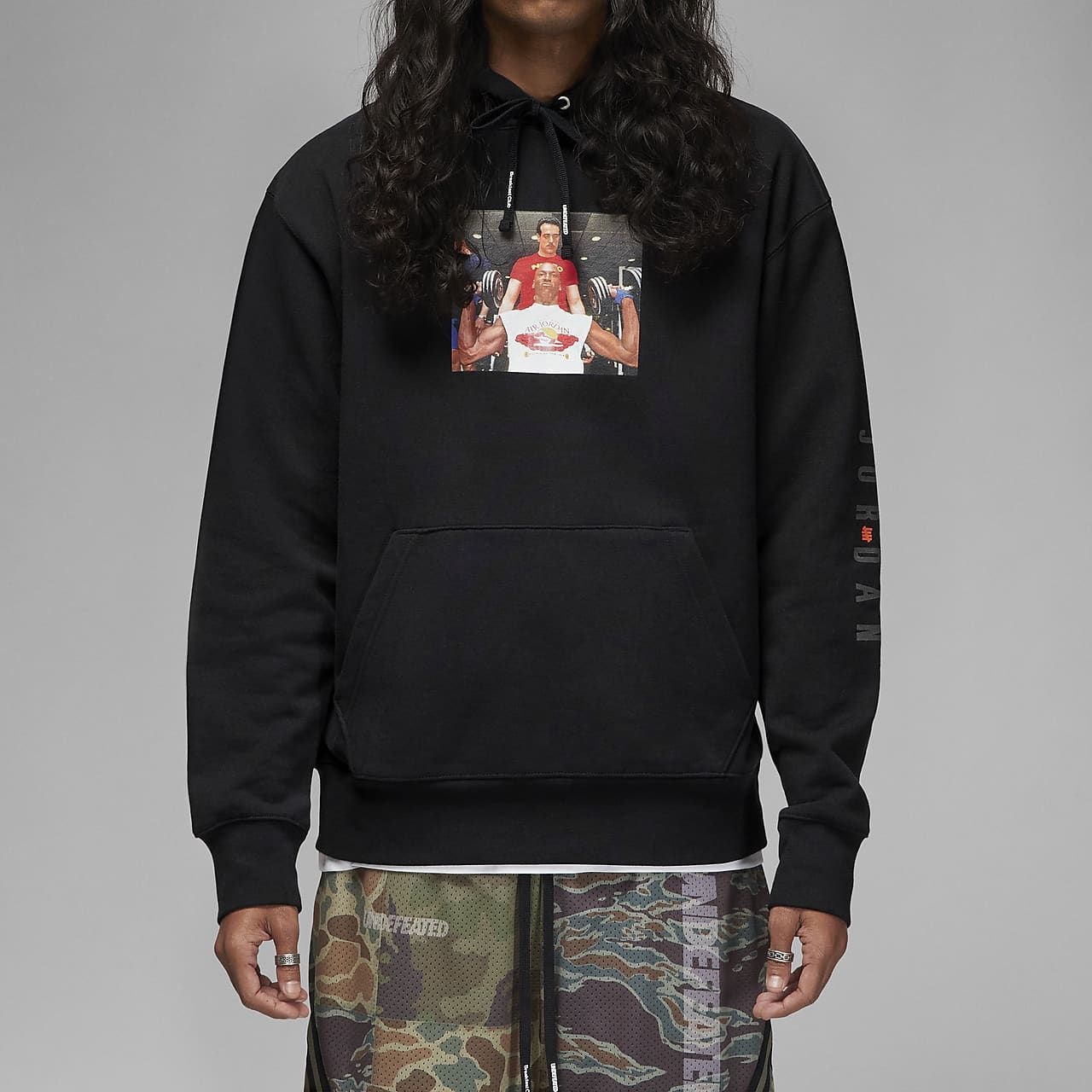 Jordan x UNDEFEATED Hoodie Black — фото 1