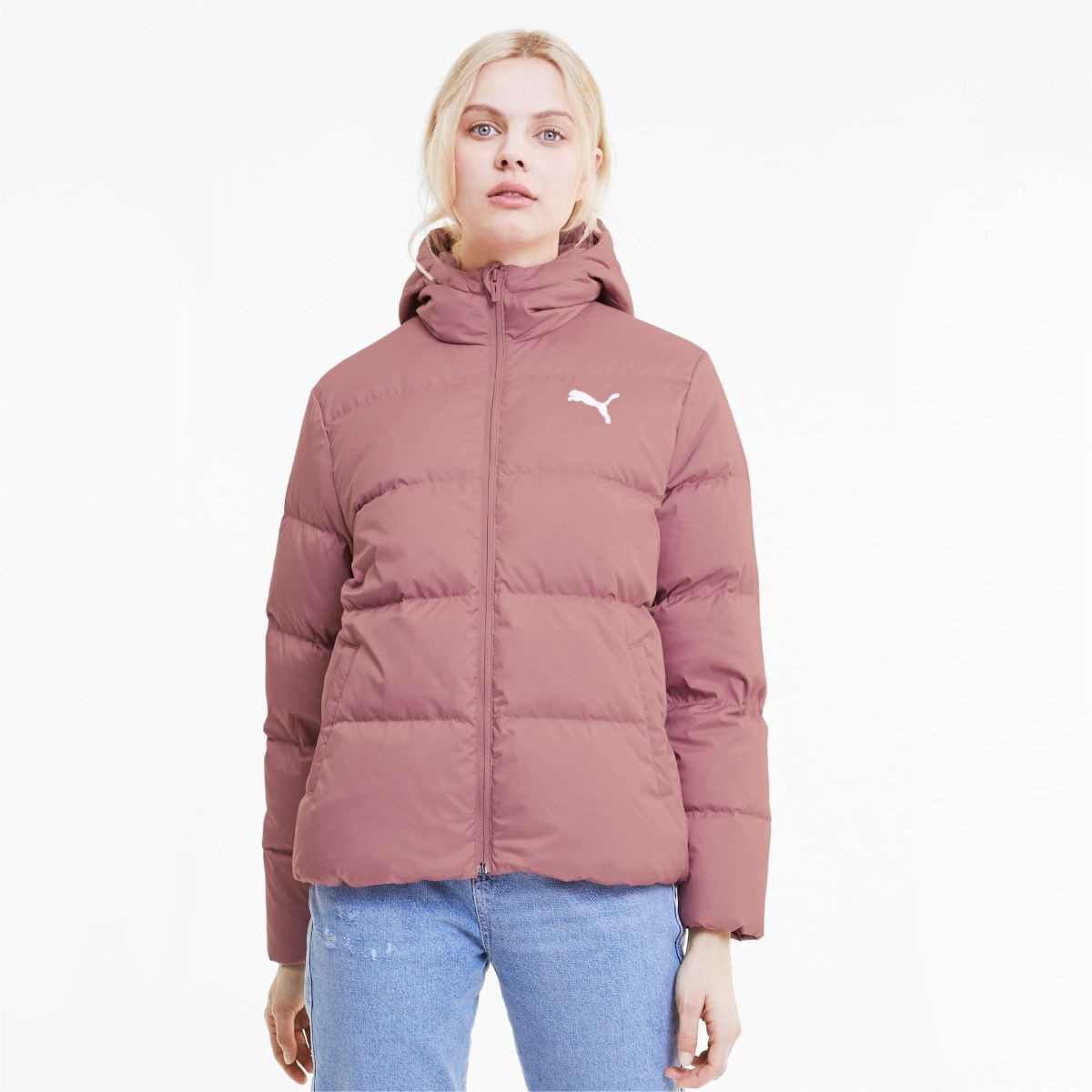 Puma Logo Hooded Down Jacket — фото 2