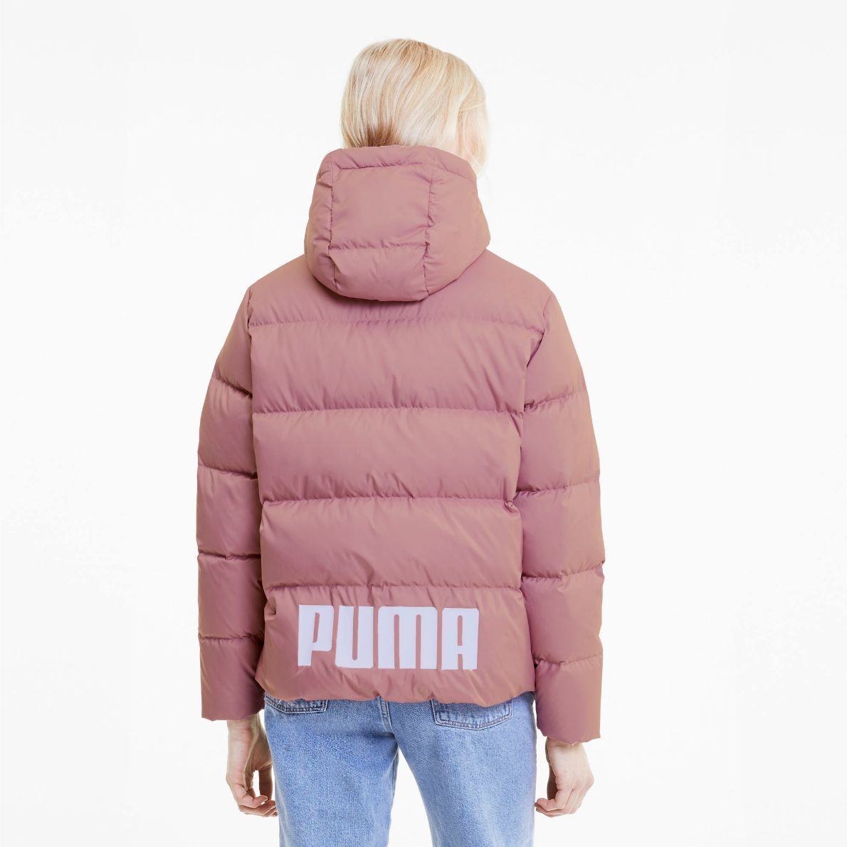 Puma Logo Hooded Down Jacket — фото 4