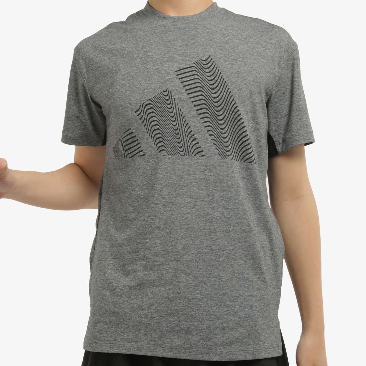 Adidas Three-Bar Tee logoT — фото 2