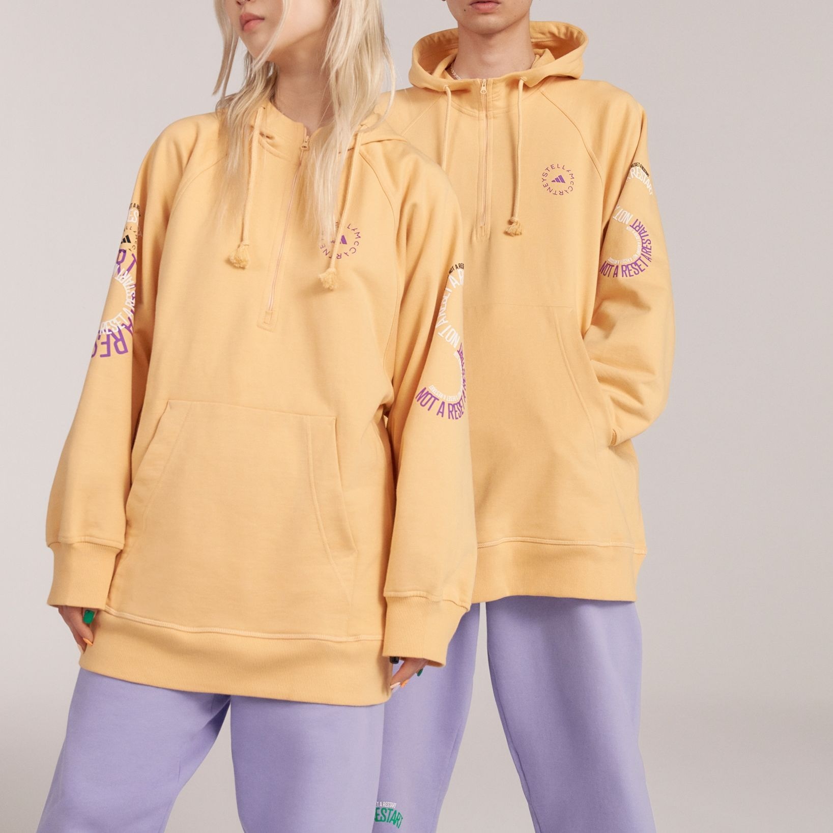 Adidas Stella McCartney FW22 Logo Hoodie Khaki — фото 5