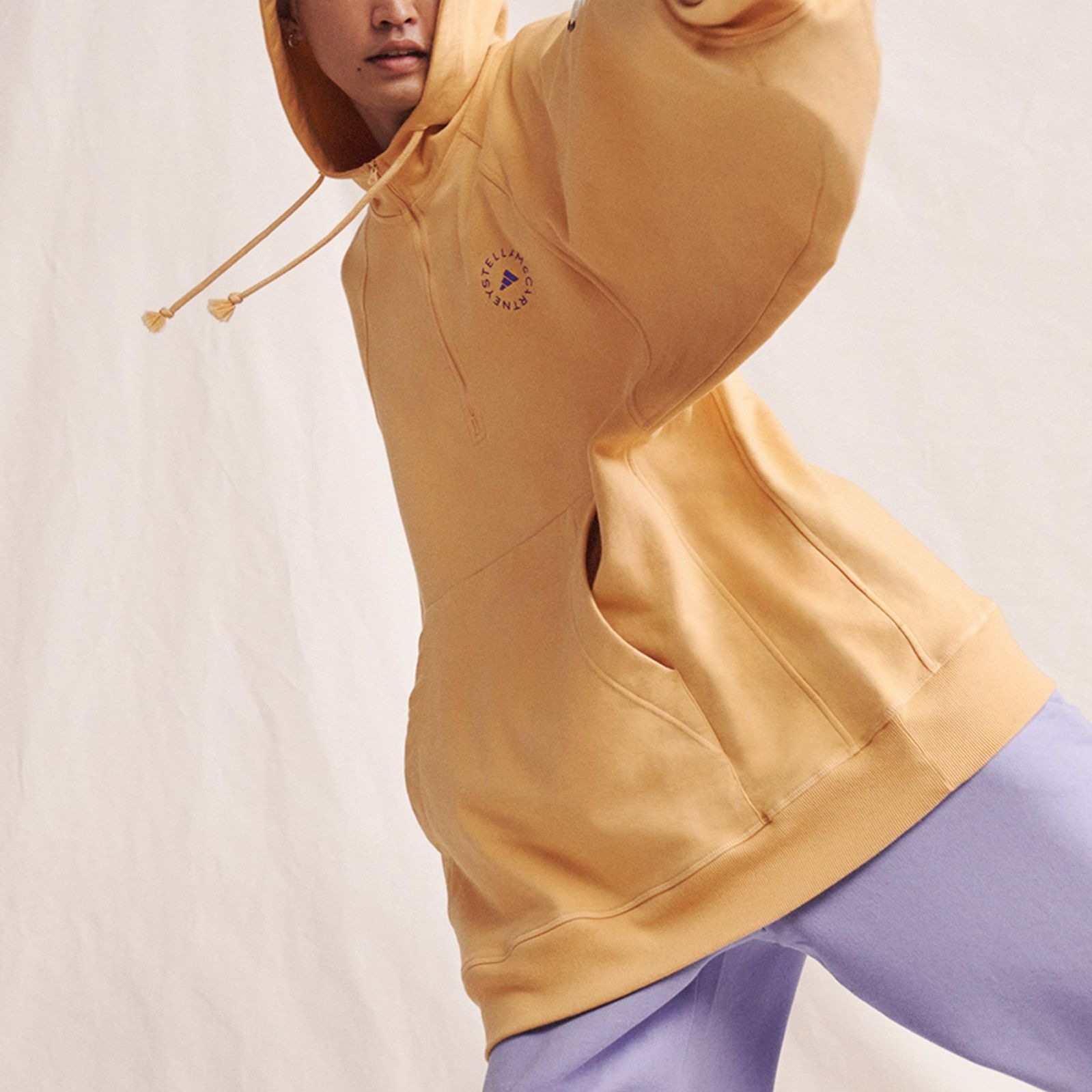 Adidas Stella McCartney FW22 Logo Hoodie Khaki — фото 4