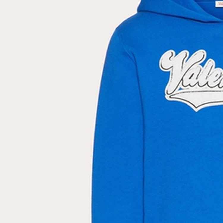 Valentino FW23 Logo Hoodie Navy — фото 5