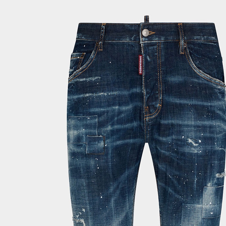 Dsquared 2 DSQUARED2 Navy Blue Jeans — фото 5