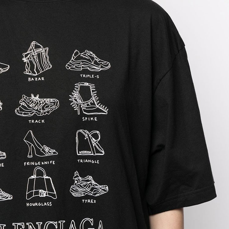Balenciaga SS22 Black T-Shirt — фото 4