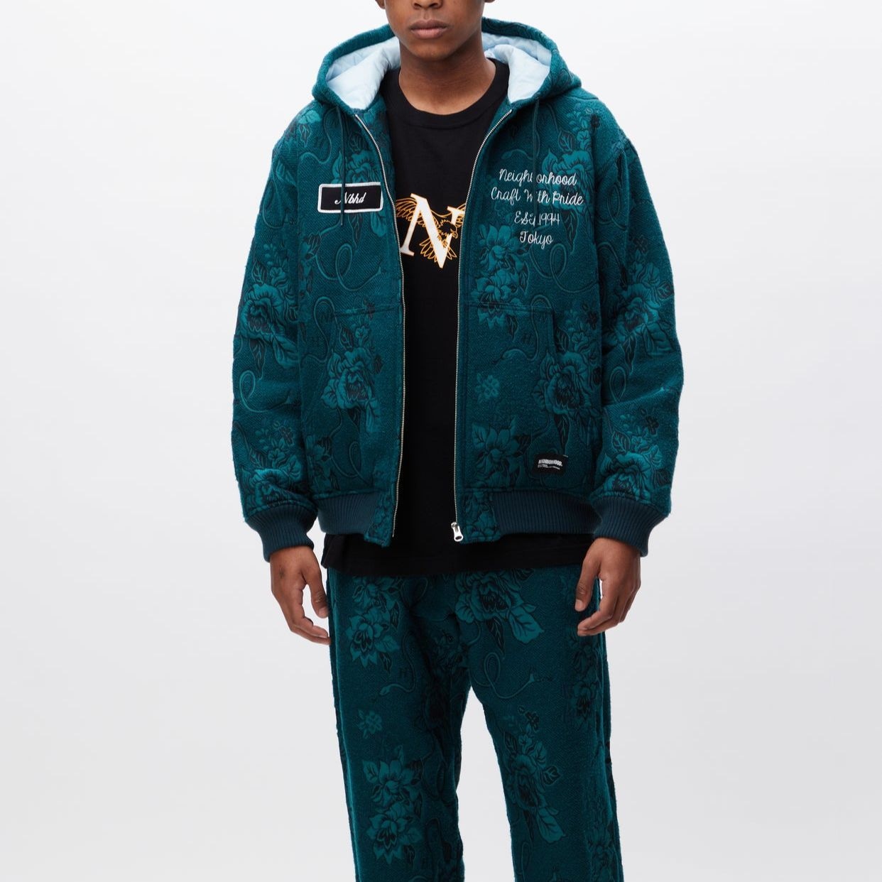 Neighborhood Hooded Jacquard Zip Jacket — фото 2
