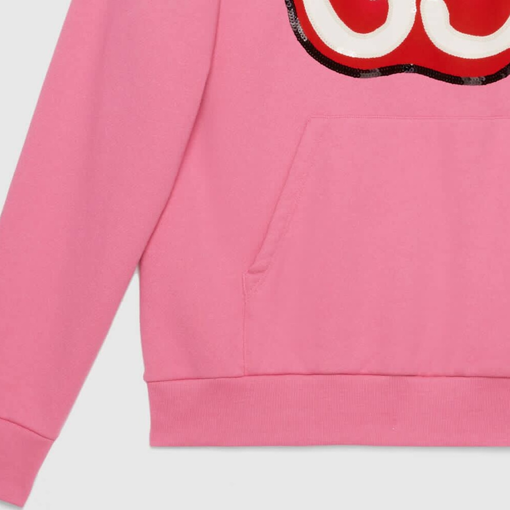 Gucci Floral Hoodie Pink — фото 6