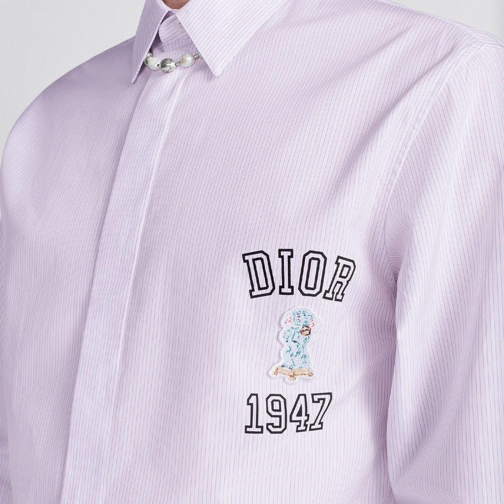 Dior SS24 Logo Shirt Pink — фото 4
