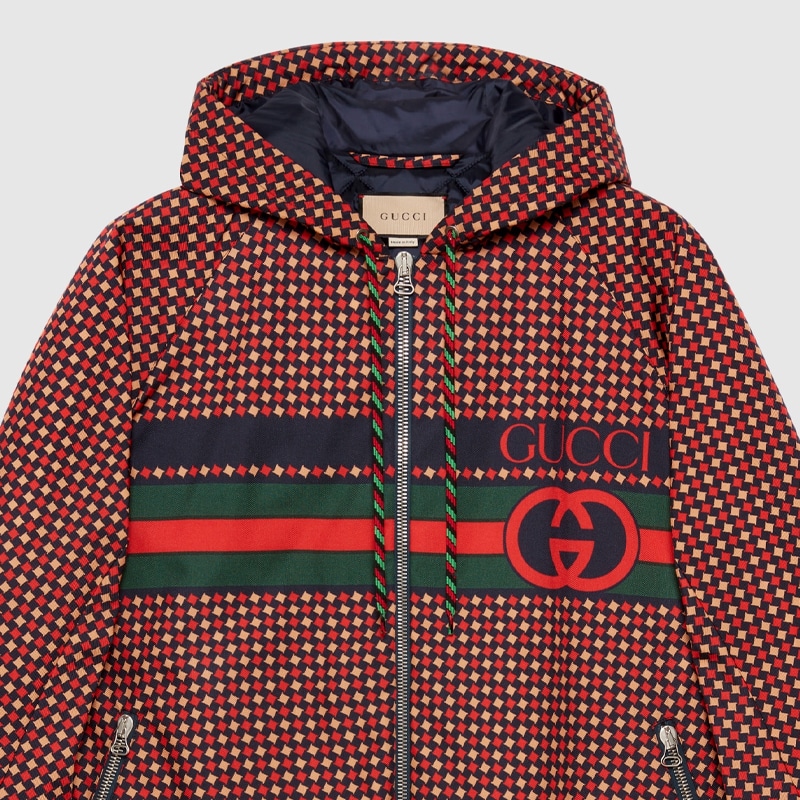 Gucci SS23 Logo Print Hooded Jacket — фото 10