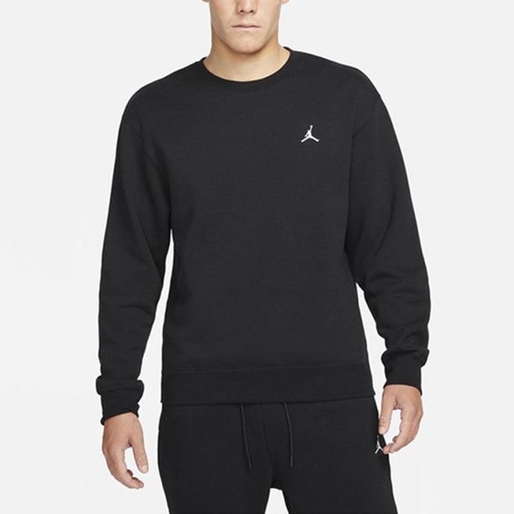 Jordan Logo Crewneck Sweatshirt Black — фото 4