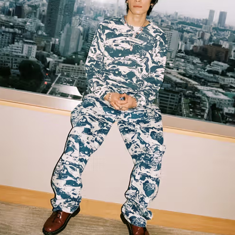 Supreme x HYSTERIC GLAMOUR Cars Thermal Blue — фото 2