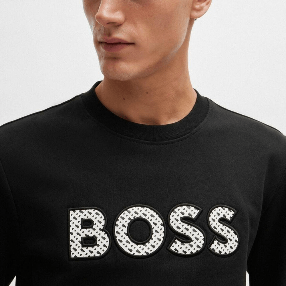 Hugo Boss Logo Crewneck Sweatshirt Black — фото 4