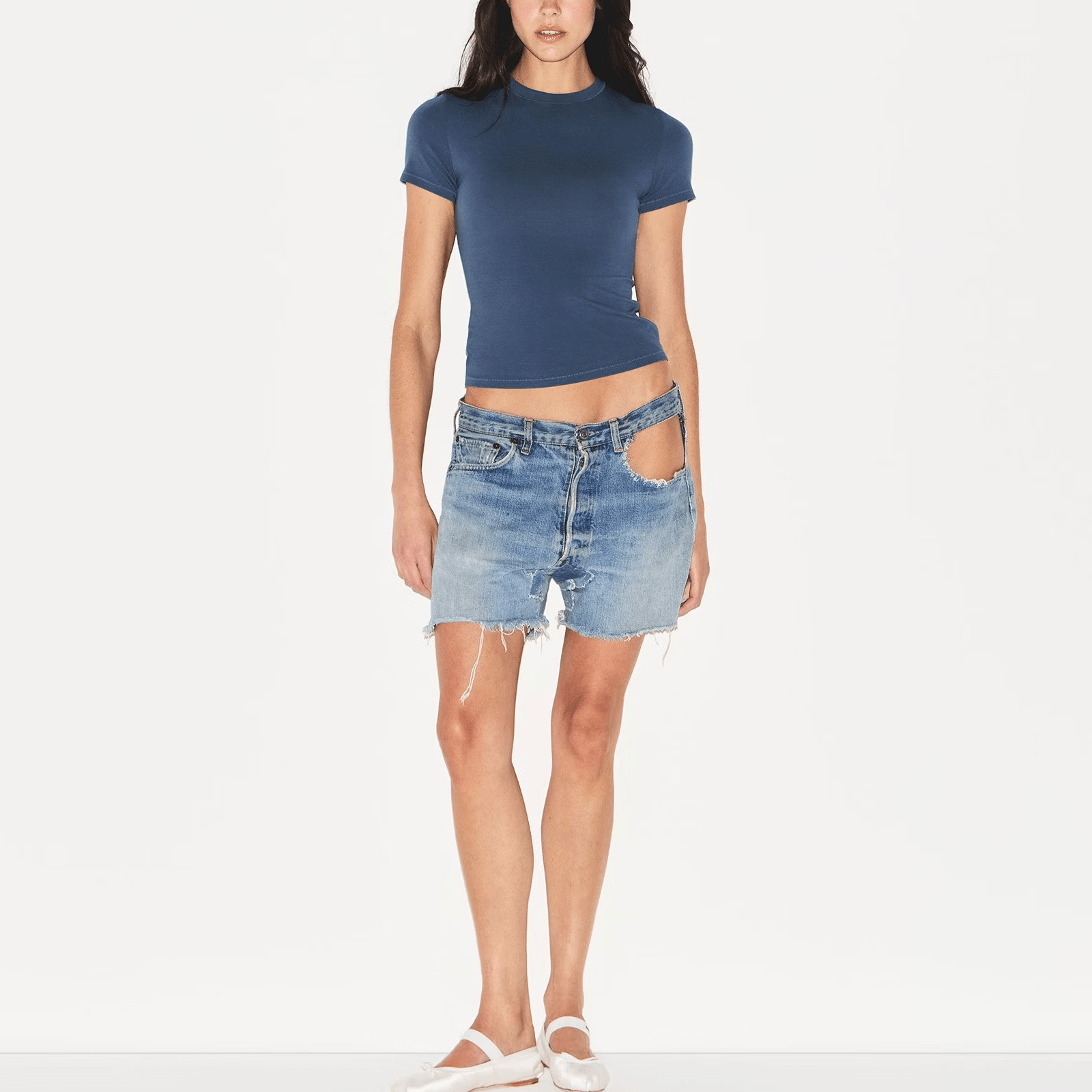 Skims Cotton Jersey T-Shirt — фото 2