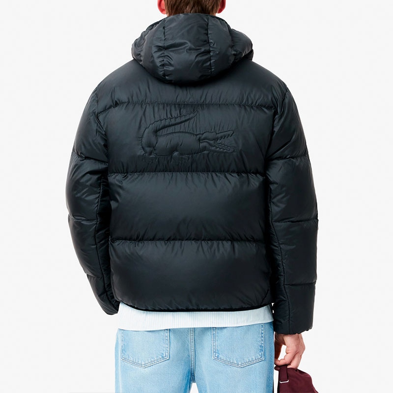 Lacoste Hooded Down Jacket Black — фото 4