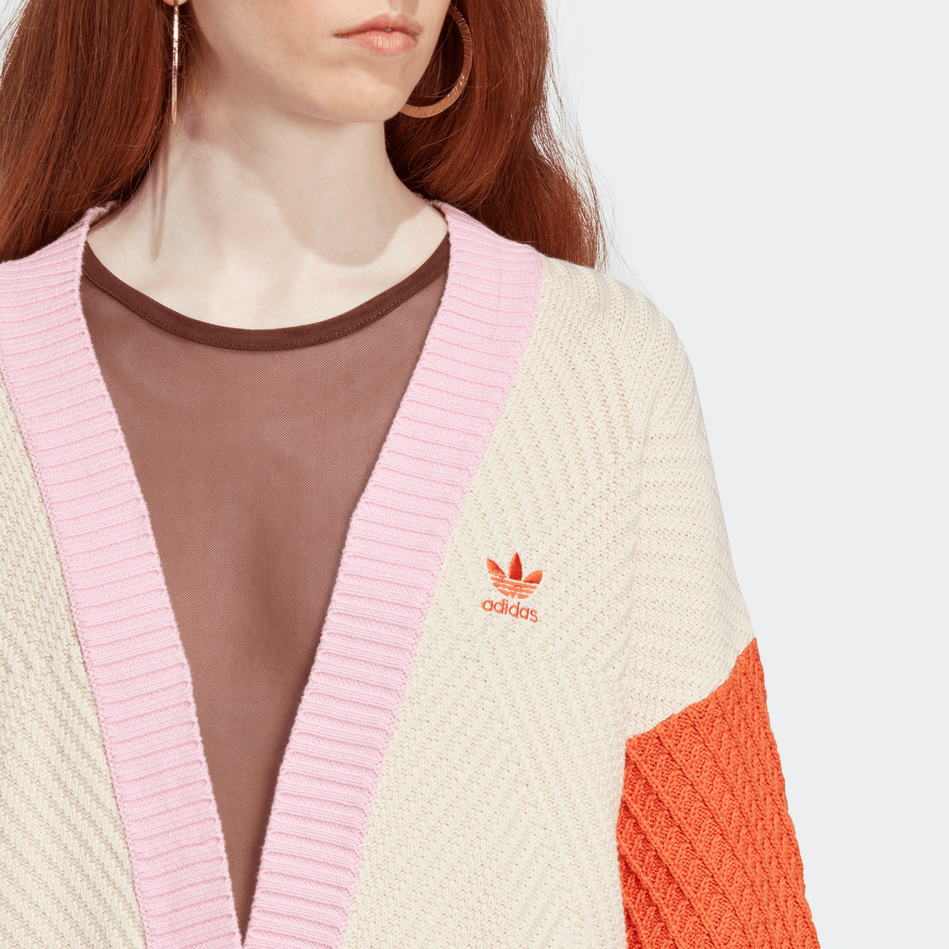 Adidas originals SS23 adicolor 70s Knitted Cardigan — фото 5